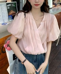 LAC-VERT | Vラップふんわりシフォントップス(シャツ/ブラウス)