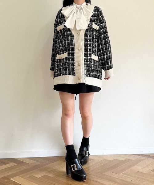 TITTY&CO.（ティティーアンドコー）の「【TITTY&CO.】ツイードチェック