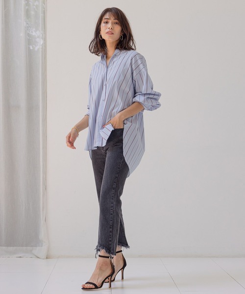 BAYFLOW(ベイフロー)の「デニムブーティ(デニムパンツ・レディース・ブルー/ブラック・SMALL/MEDIUM)」の6枚目の写真