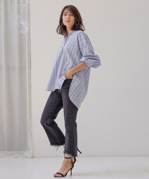 BAYFLOW(ベイフロー)の「デニムブーティ(デニムパンツ・レディース・ブルー/ブラック・SMALL/MEDIUM)」の7枚目の写真