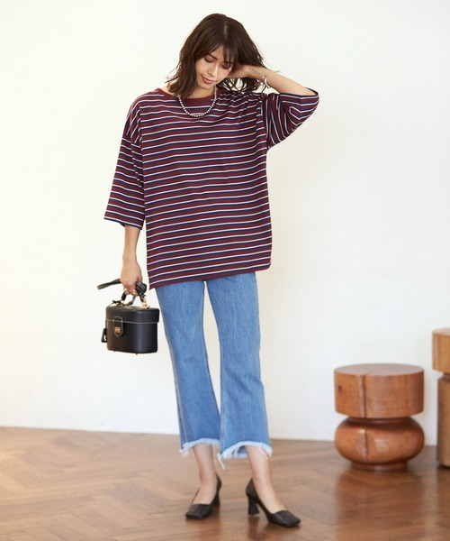 BAYFLOW(ベイフロー)の「デニムブーティ(デニムパンツ・レディース・ブルー/ブラック・SMALL/MEDIUM)」の8枚目の写真