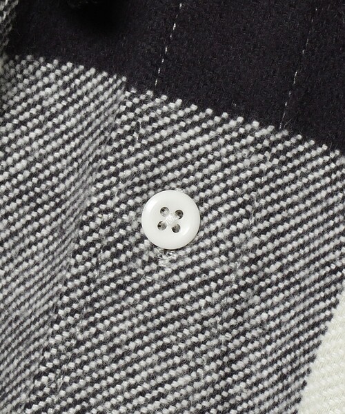 BEAMS（ビームス）の「BEAMS / ネルチェック イージーフィット フーディ シャツ（シャツ/ブラウス・メンズ・ブラウン/グレー・S/M/L/XL）」の21枚目の写真