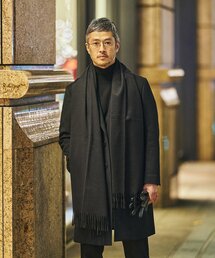 EDIFICE | SUPER 140's ウール / カシミヤ チェスターコート(チェスターコート)