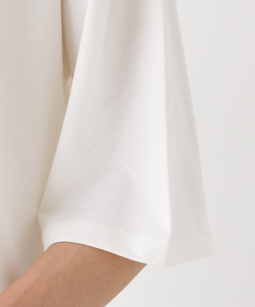 abahouse mavie（アバハウスマヴィ）の「オーバーサイズロゴT（Tシャツ/カットソー・レディース・ホワイト/チャコールグレー・フリー）」の11枚目の写真