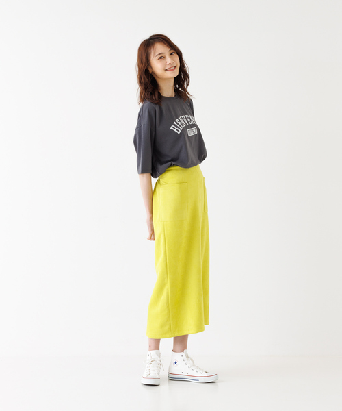 abahouse mavie（アバハウスマヴィ）の「オーバーサイズロゴT（Tシャツ/カットソー・レディース・ホワイト/チャコールグレー・フリー）」の15枚目の写真