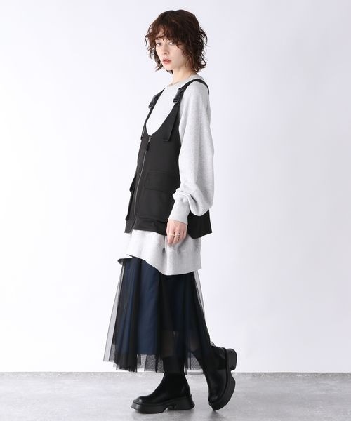 JEANASIS(ジーナシス)の「ポケットワークベスト/165685(ベスト・レディース・ブラック/ブラック系その他・FREE)」の11枚目の写真