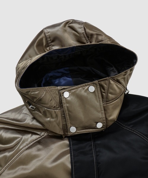 Feng Chen Wang（フェン・チェン・ワン）の「Contrast colour hooded coat（その他アウター・メンズ・ブラック系その他・S/M）」の3枚目の写真