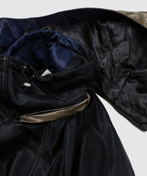 Feng Chen Wang（フェン・チェン・ワン）の「Contrast colour hooded coat（その他アウター・メンズ・ブラック系その他・S/M）」の4枚目の写真