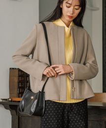 ◆【ラネリアウール】ノーカラーコート