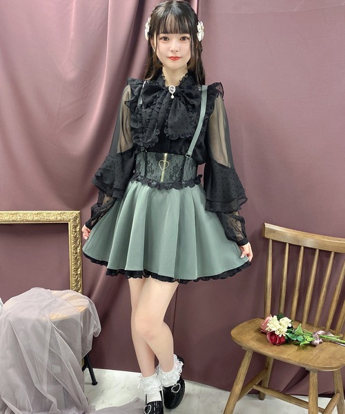 ROJITA(ロジータ)の「ハートジップフレアスカート(スカート・レディース・ピンク/ブラック/グレー・FREE)」の13枚目の写真