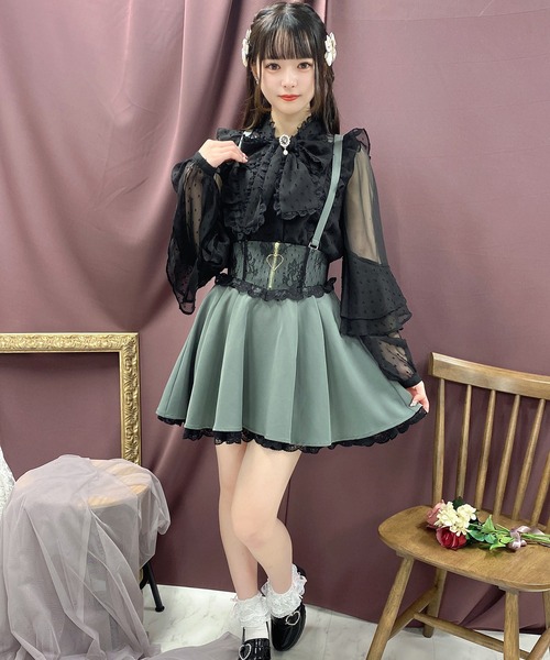 ROJITA(ロジータ)の「ハートジップフレアスカート(スカート・レディース・ピンク/ブラック/グレー・FREE)」の14枚目の写真