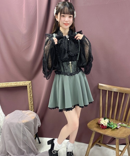 ROJITA(ロジータ)の「ハートジップフレアスカート(スカート・レディース・ピンク/ブラック/グレー・FREE)」の15枚目の写真