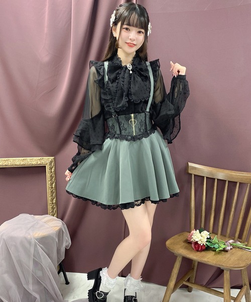 ROJITA(ロジータ)の「ハートジップフレアスカート(スカート・レディース・ピンク/ブラック/グレー・FREE)」の16枚目の写真