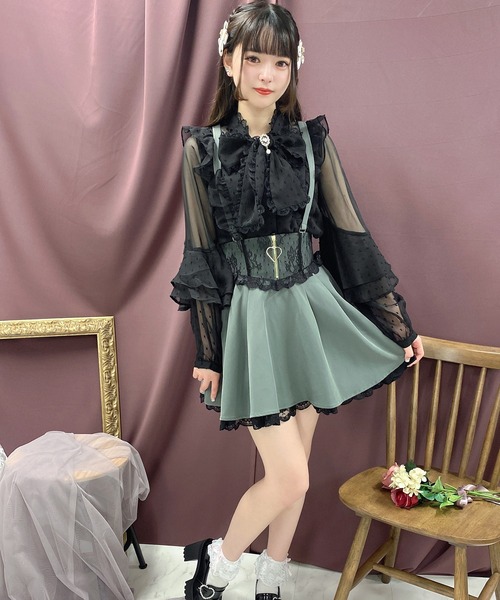 ROJITA(ロジータ)の「ハートジップフレアスカート(スカート・レディース・ピンク/ブラック/グレー・FREE)」の17枚目の写真