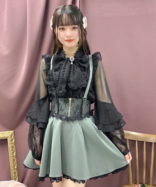 ROJITA(ロジータ)の「ハートジップフレアスカート(スカート・レディース・ピンク/ブラック/グレー・FREE)」の18枚目の写真