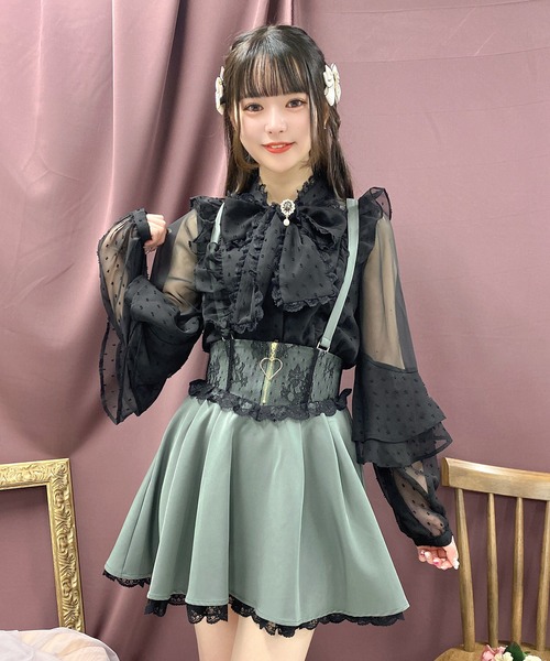 ROJITA(ロジータ)の「ハートジップフレアスカート(スカート・レディース・ピンク/ブラック/グレー・FREE)」の19枚目の写真