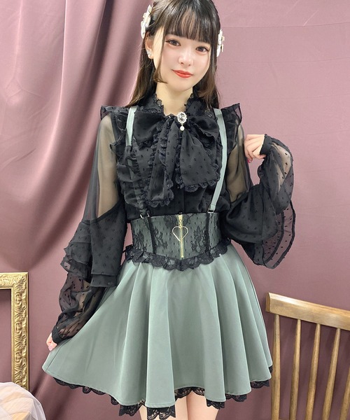 ROJITA(ロジータ)の「ハートジップフレアスカート(スカート・レディース・ピンク/ブラック/グレー・FREE)」の20枚目の写真