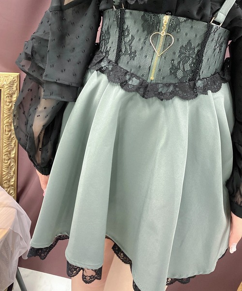 ROJITA(ロジータ)の「ハートジップフレアスカート(スカート・レディース・ピンク/ブラック/グレー・FREE)」の21枚目の写真