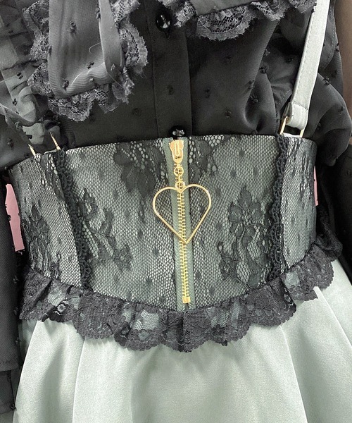 ROJITA(ロジータ)の「ハートジップフレアスカート(スカート・レディース・ピンク/ブラック/グレー・FREE)」の22枚目の写真