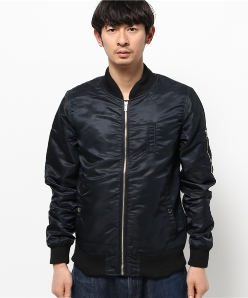 DAMMY（ダミー）の「DAMMY/MA-1（ミリタリージャケット・メンズ・ホワイト/ブラック・FREE）」の4枚目の写真