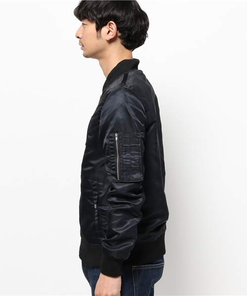 DAMMY（ダミー）の「DAMMY/MA-1（ミリタリージャケット・メンズ・ホワイト/ブラック・FREE）」の5枚目の写真