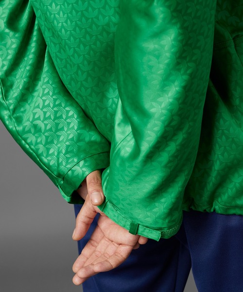 adidas（アディダス）の「Adicolor Heritage Now ウインドブレーカー / アディダスオリジナルス（ナイロンジャケット・メンズ・パープル/グリーン・XX-LARGE/3XL/X-LARGE/SMALL/X-SMALL/LARGE/MEDIUM）」の4枚目の写真