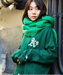 【MLB/メジャーリーグベースボール】PUBLUX 別注MLBクルーネック裏起毛スウェット/ユニセックス