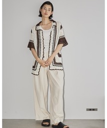 TODAYFUL（トゥデイフル）の「クロシェットオーバーシャツ（シャツ 