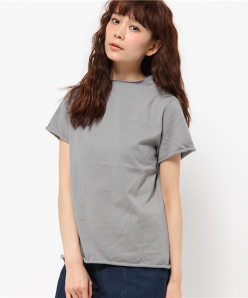 BEAMS BOY(ビームスボーイ)の「EURISCO×BEAMS BOY / ボトルネック T(Tシャツ/カットソー・レディース・ブラック/ホワイト/グレー・ONE SIZE)」の1枚目の写真