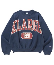 XLARGE | XLARGE x Champion COLLEGE RAGLAN CREWNECK SWEAT(スウェット)