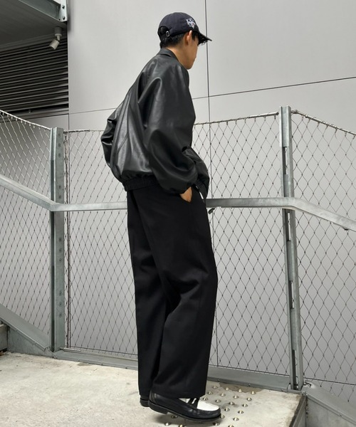 CIAOPANIC(チャオパニック)の「リラックスフィット ワンタックワイドテーパードスラックス(スラックス・メンズ・ブラック/グレー/グリーン・MEDIUM/LARGE)」の17枚目の写真