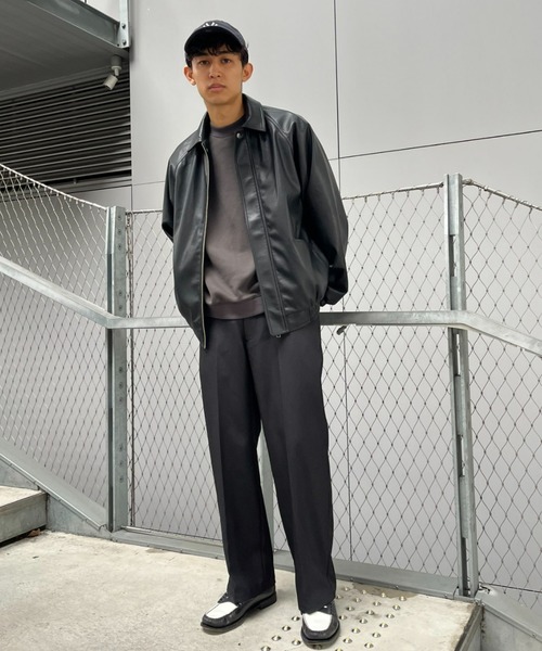 CIAOPANIC(チャオパニック)の「リラックスフィット ワンタックワイドテーパードスラックス(スラックス・メンズ・ブラック/グレー/グリーン・MEDIUM/LARGE)」の22枚目の写真