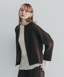 WHYTO.（ホワイト）の「「WHYTO. / ホワイト」NO COLLER JACKET（ブルゾン）」