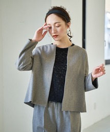 WHYTO.（ホワイト）の「「WHYTO. / ホワイト」NO COLLER JACKET（ブルゾン）」