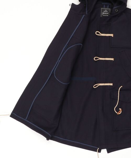Gloverall(グローバーオール)の「GLOVERALL/グローバーオール DRAWSTRING DUFFLE ミリタリーコート ダッフルコート(ダッフルコート・メンズ・インディゴブルー・L/M)」の9枚目の写真