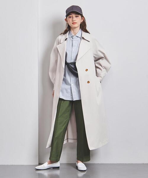 UNITED ARROWS（ユナイテッドアローズ）の「P タックスリーブ トレンチコート（トレンチコート・レディース・オフホワイト/ベージュ/イエロー・36/38/34）」の16枚目の写真