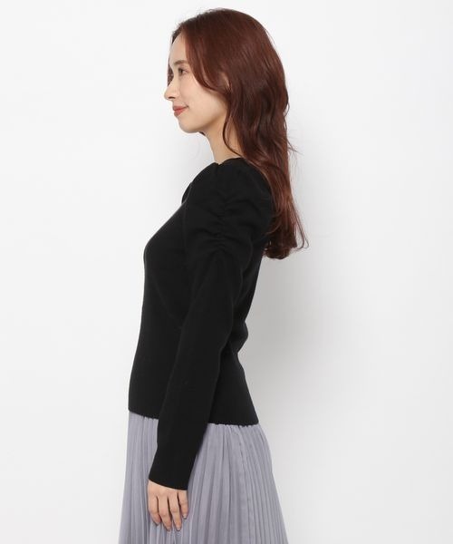 mysty woman(ミスティウーマン)の「【前後2way】ストリング2WAYニット 183875(ニット/セーター・レディース・モカ/ブラック/オフホワイト/ピンク・FREE)」の15枚目の写真