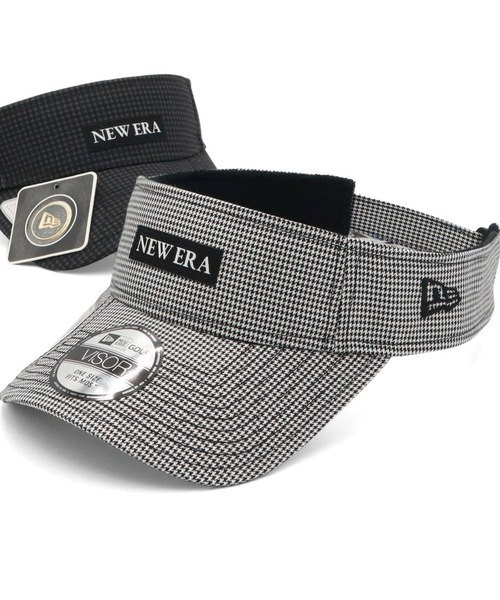NEW ERA(ニューエラ)の「ニューエラ ゴルフ サンバイザー ハウンズトゥース(サンバイザー・メンズ・グレー/ブラック・FREE)」の1枚目の写真