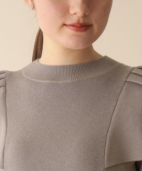 OPAQUE.CLIP（オペークドットクリップ）の「◆ケープデザインニットミニワンピース（ワンピース・レディース・ブラック/グレー・38）」の22枚目の写真