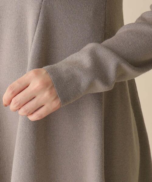 OPAQUE.CLIP（オペークドットクリップ）の「◆ケープデザインニットミニワンピース（ワンピース・レディース・ブラック/グレー・38）」の21枚目の写真