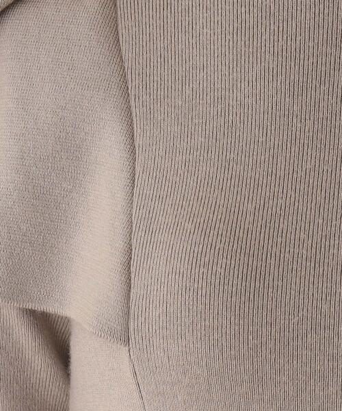 OPAQUE.CLIP（オペークドットクリップ）の「◆ケープデザインニットミニワンピース（ワンピース・レディース・ブラック/グレー・38）」の18枚目の写真