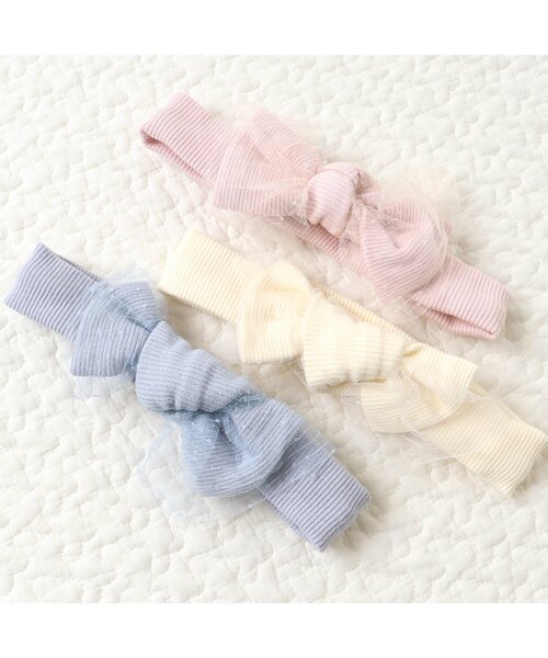apres les cours(アプレレクール)の「ベビーリブヘアバンド(その他ベビー用品・キッズ・ピンク/サックスブルー/アイボリー・46)」の5枚目の写真