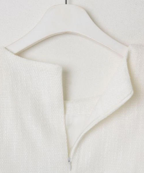 SONA（ソナ）の「SONA ゴールドボタンツイードミニワンピース（ワンピース・レディース・ブラック/ホワイト・FREE）」の8枚目の写真