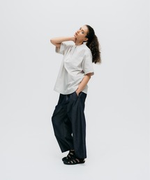 WILD THINGS | 【WILDTHINGS / ワイルドシングス】 NANOTEX DENIM TUCK WIDE PANTS(デニムパンツ)