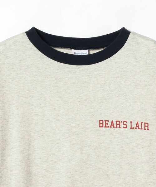 BEAMS BOY（ビームスボーイ）の「Champion × BEAMS BOY / 別注 リンガーTシャツ（Tシャツ/カットソー・レディース・ホワイト/ナチュラル・X-SMALL/SMALL）」の16枚目の写真