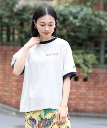 BEAMS BOY | Champion × BEAMS BOY / 別注 リンガーTシャツ(Tシャツ/カットソー)