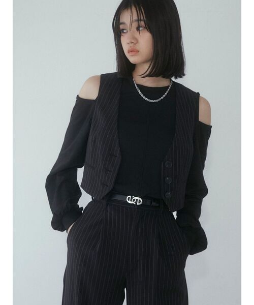 EMODA（エモダ）の「Eロゴスリムベルト（ベルト・レディース・ブラウン/ブラック・FREE）」の4枚目の写真