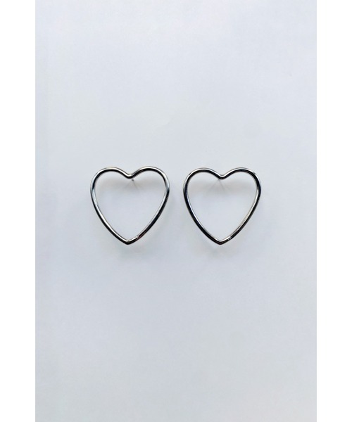 THEATRE PRODUCTS（シアタープロダクツ）の「メタルハートフレームピアス（ピアス（両耳用）・レディース・シルバー/ゴールド・FREE）」の5枚目の写真