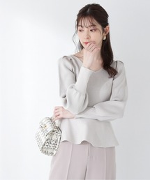 PROPORTION BODY DRESSING | ペプラムニット / 1213170202(ニット/セーター)