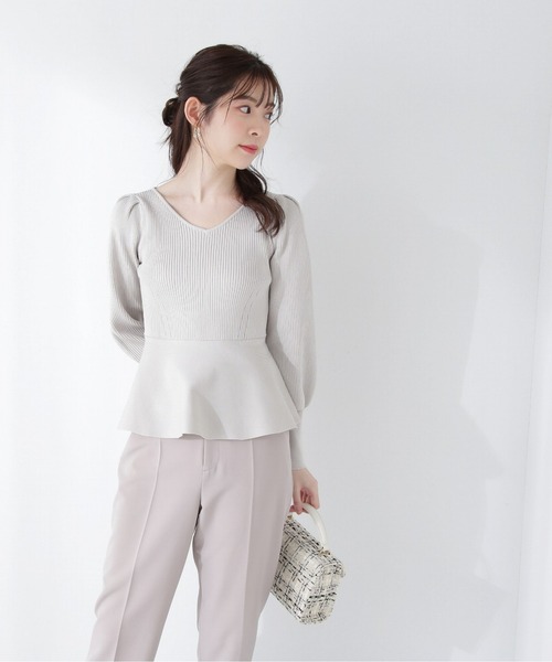 PROPORTION BODY DRESSING（プロポーションボディドレッシング）の「ペプラムニット / 1213170202（ニット/セーター・レディース・グレー/イエロー/ブルー・FREE）」の15枚目の写真